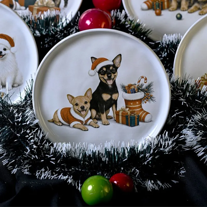 Conjunto com 6 Pratos de Sobremesa Bio Ho Ho Dogs Ø21,5cm