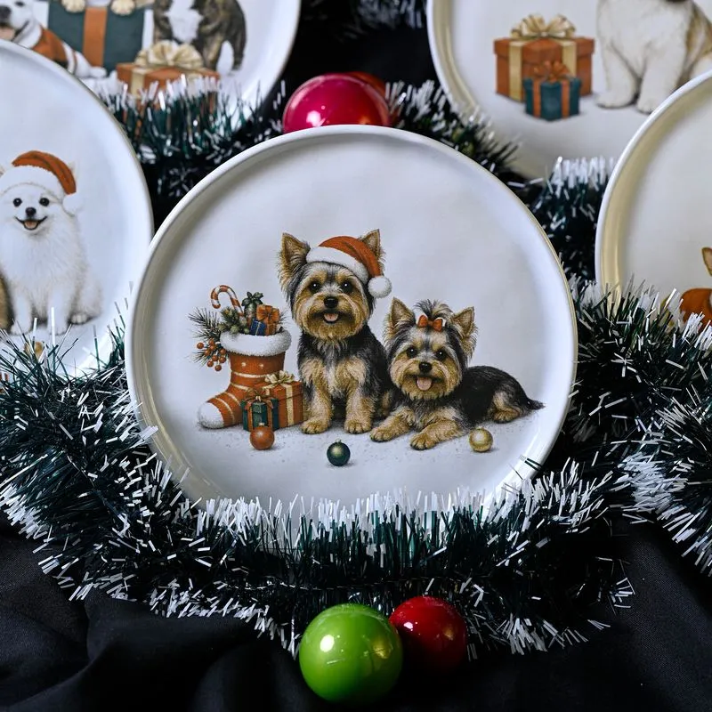 Conjunto com 6 Pratos de Sobremesa Bio Ho Ho Dogs Ø21,5cm
