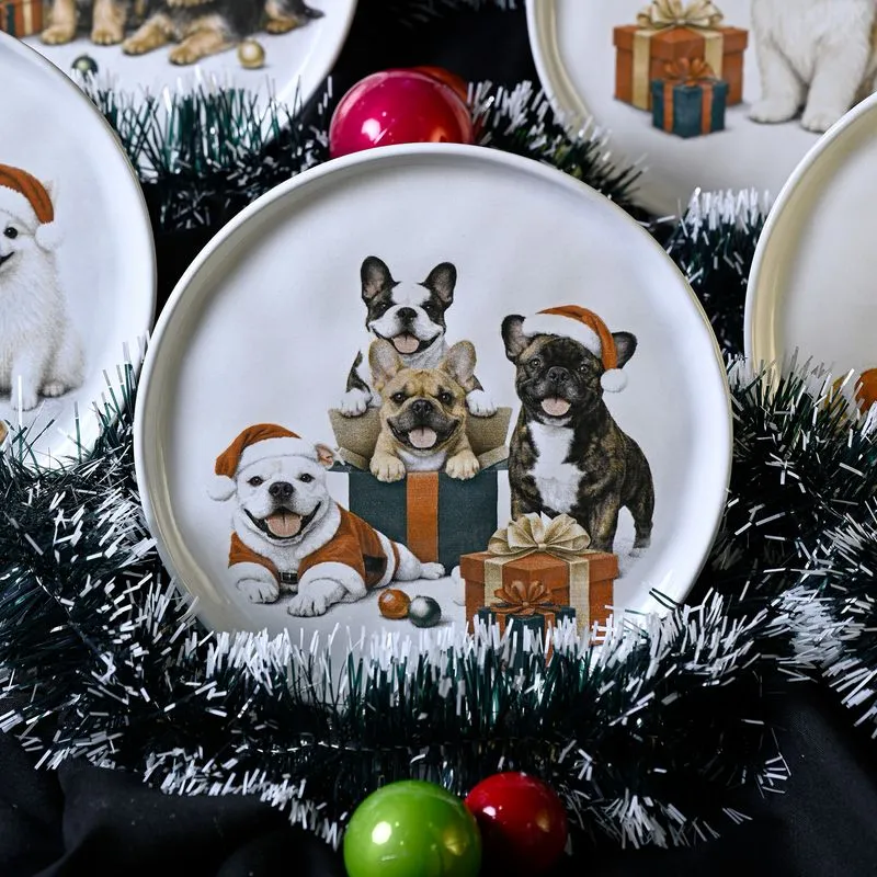 Conjunto com 6 Pratos de Sobremesa Bio Ho Ho Dogs Ø21,5cm