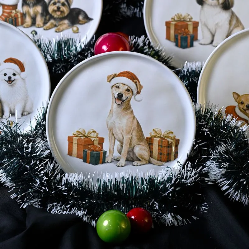 Conjunto com 6 Pratos de Sobremesa Bio Ho Ho Dogs Ø21,5cm