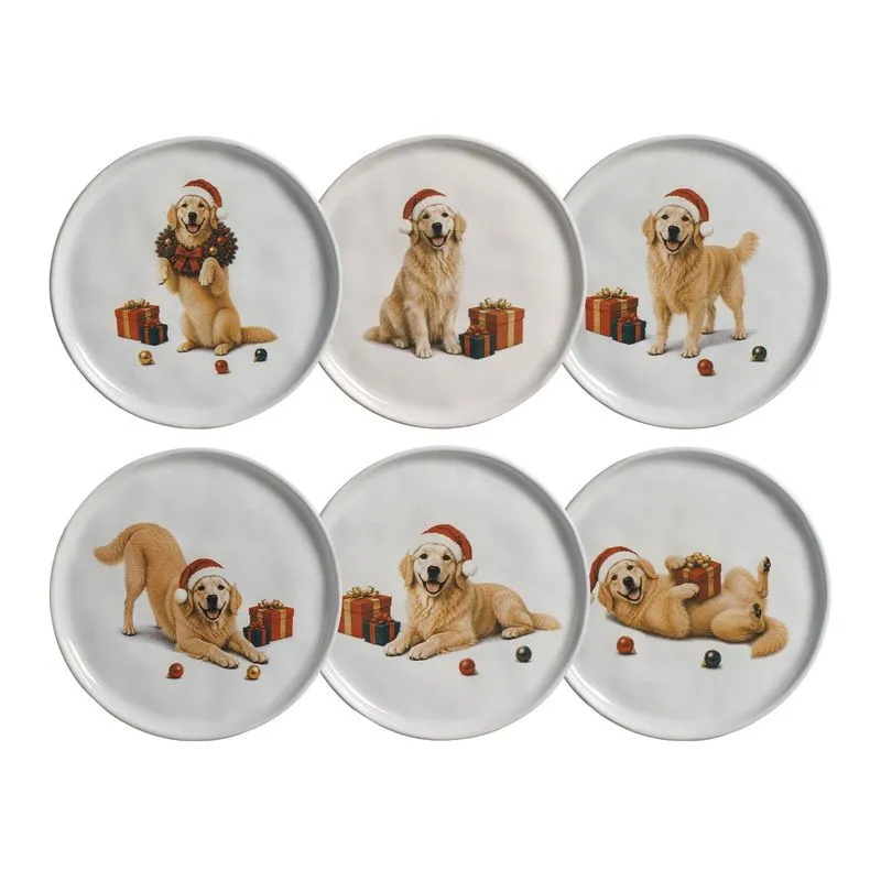 Conjunto com 6 Pratos de Sobremesa Bio Merry Golden Ø21,5cm