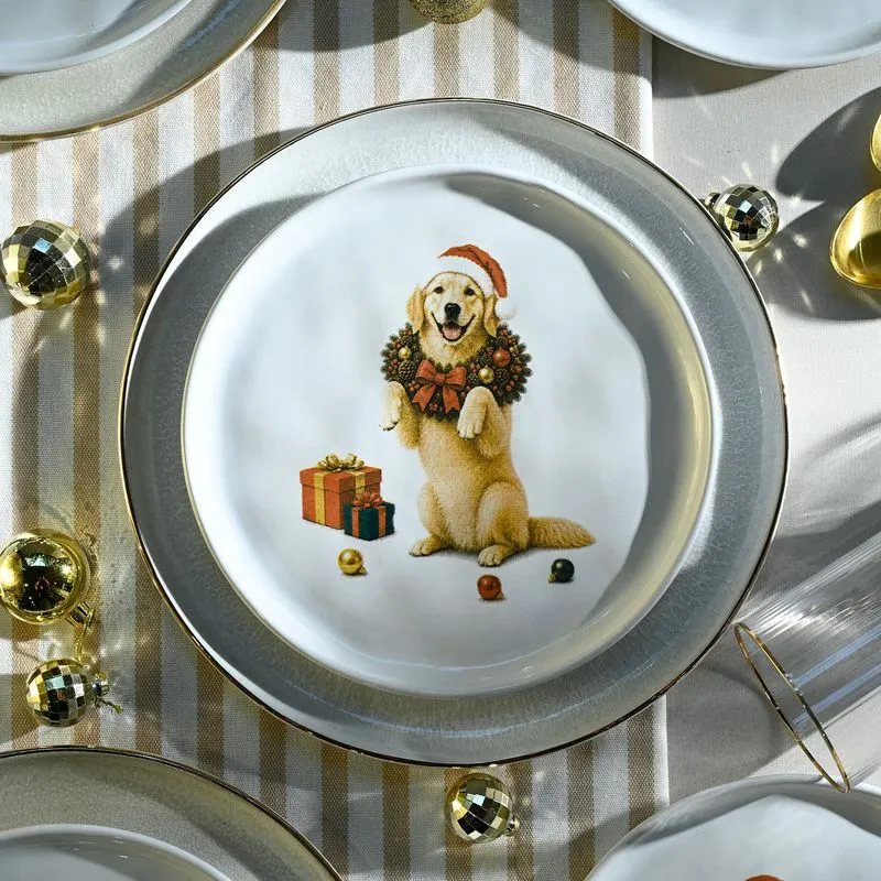 Conjunto com 6 Pratos de Sobremesa Bio Merry Golden Ø21,5cm
