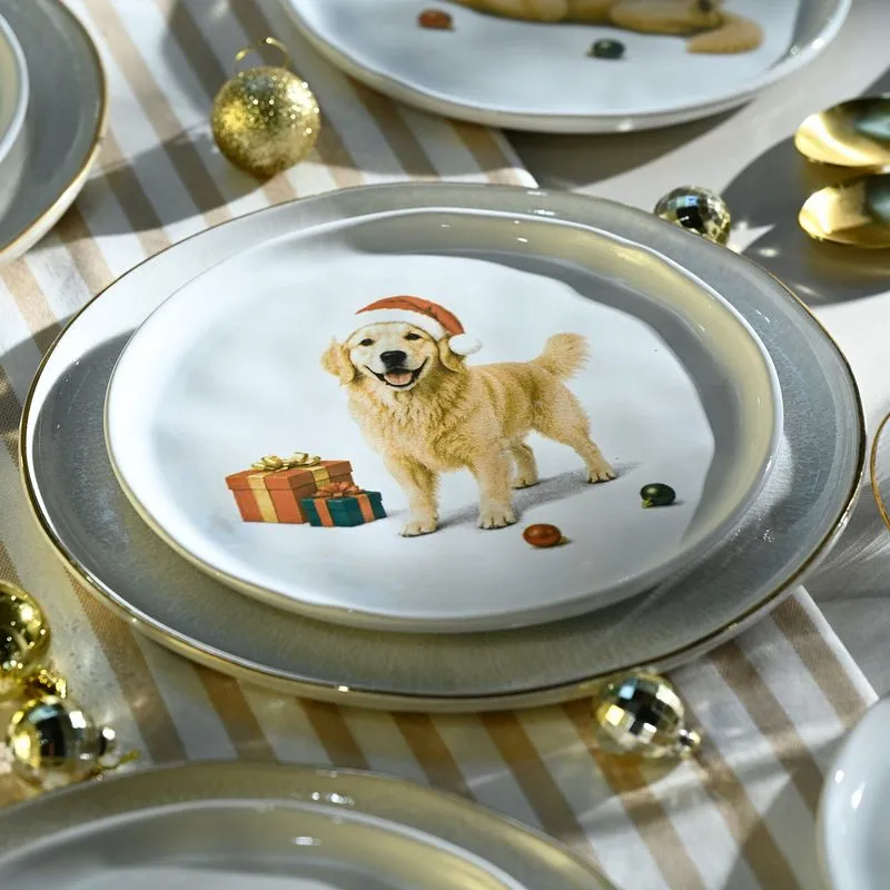 Conjunto com 6 Pratos de Sobremesa Bio Merry Golden Ø21,5cm