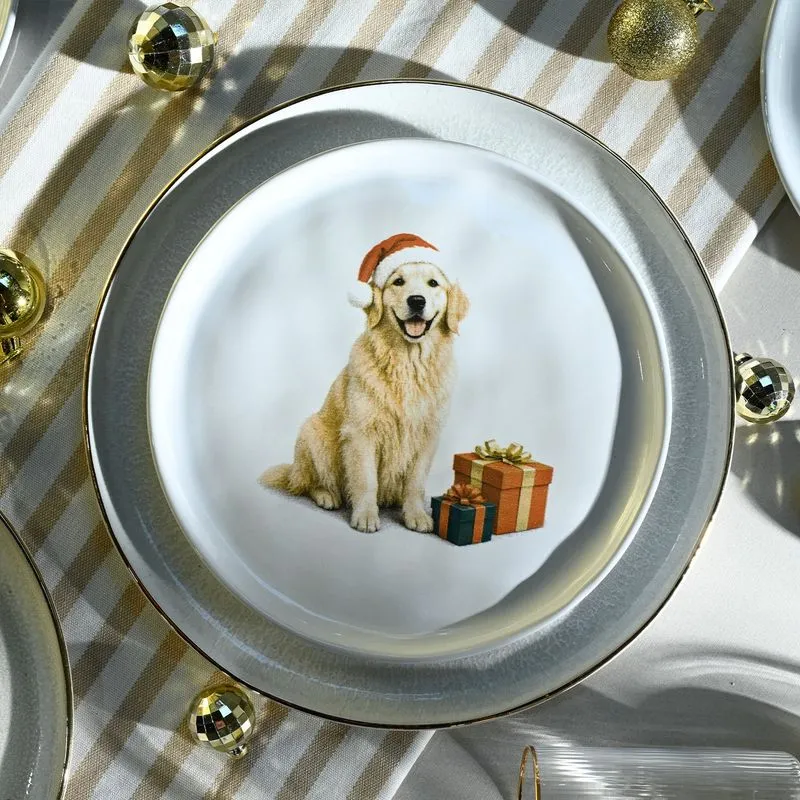 Conjunto com 6 Pratos de Sobremesa Bio Merry Golden Ø21,5cm