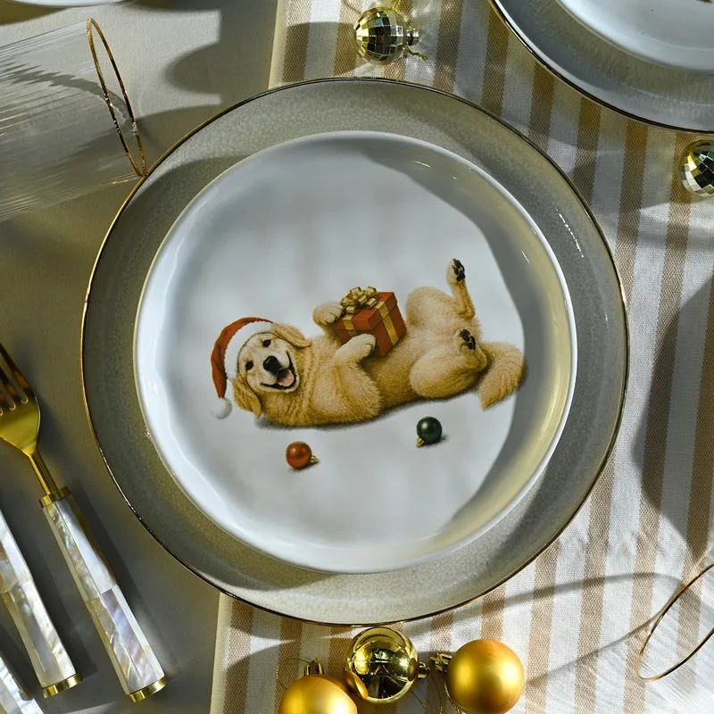 Conjunto com 6 Pratos de Sobremesa Bio Merry Golden Ø21,5cm