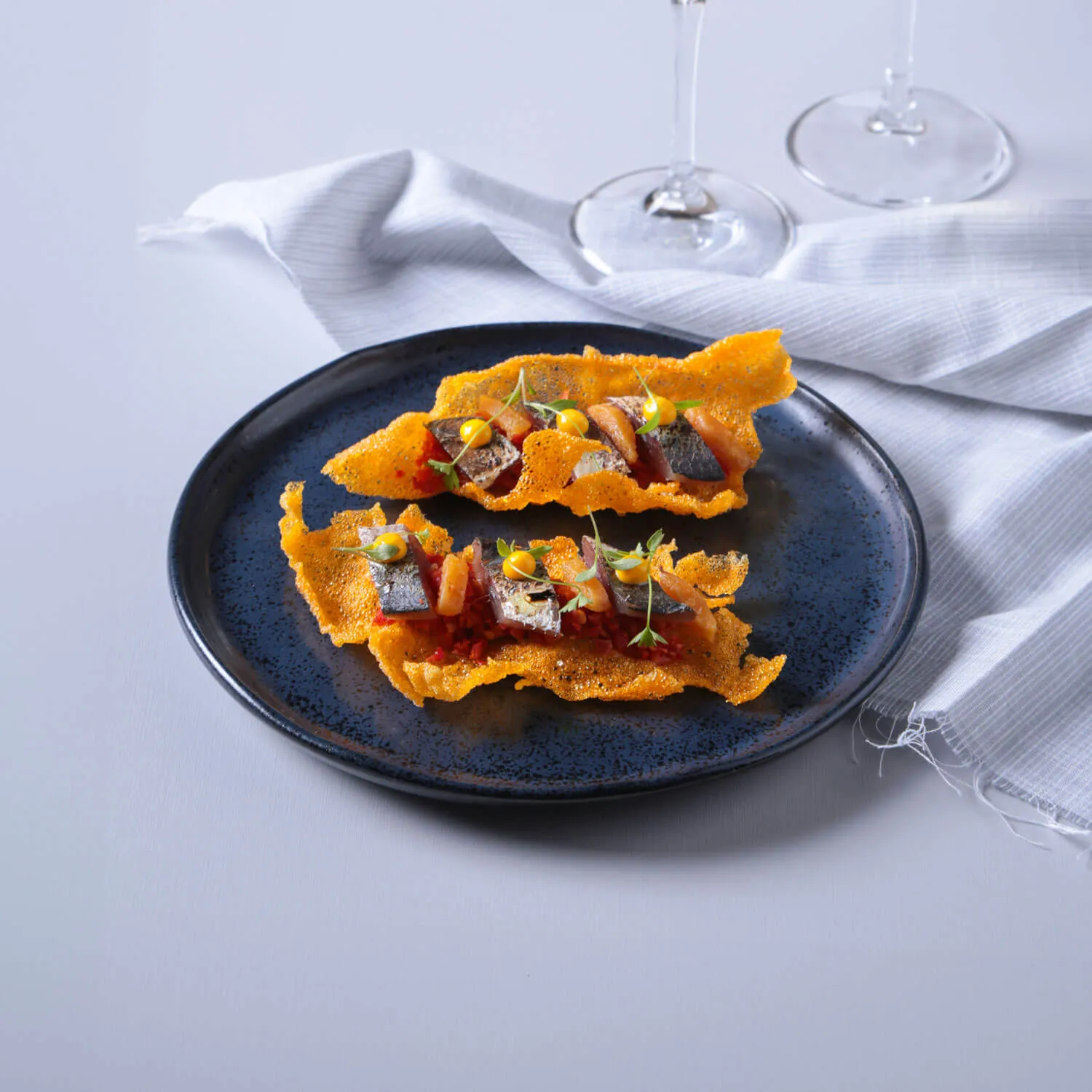 Conjunto com 6 Pratos de Sobremesa Bio Night Blue Ø21,5cm
