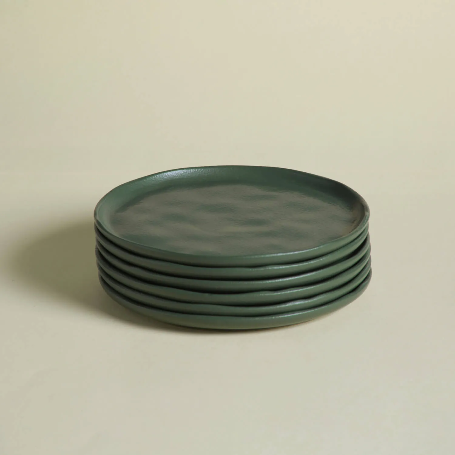Conjunto com 6 Pratos de Sobremesa Bio Stoneware Leaf Ø21,5cm