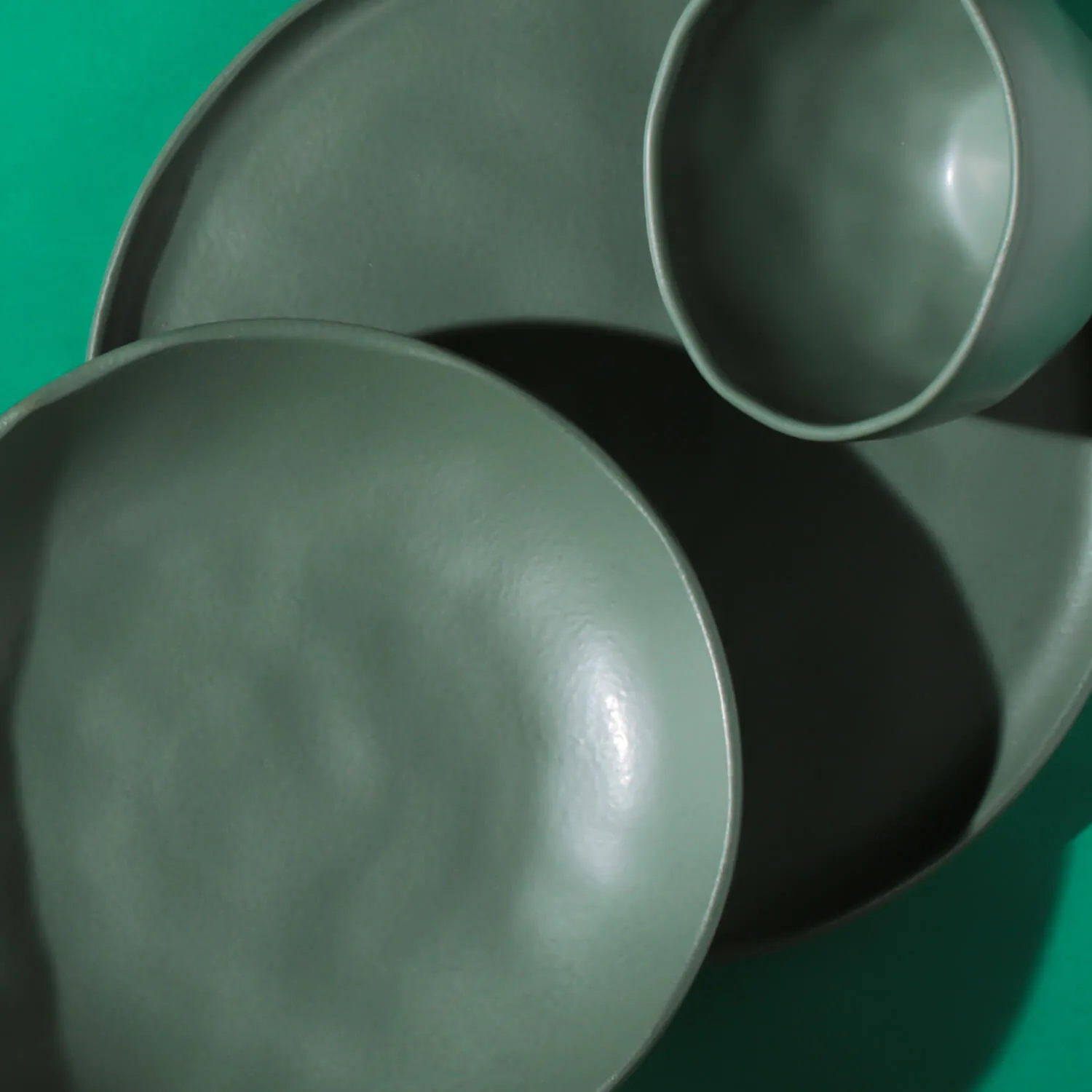 Conjunto com 6 Pratos de Sobremesa Bio Stoneware Leaf Ø21,5cm
