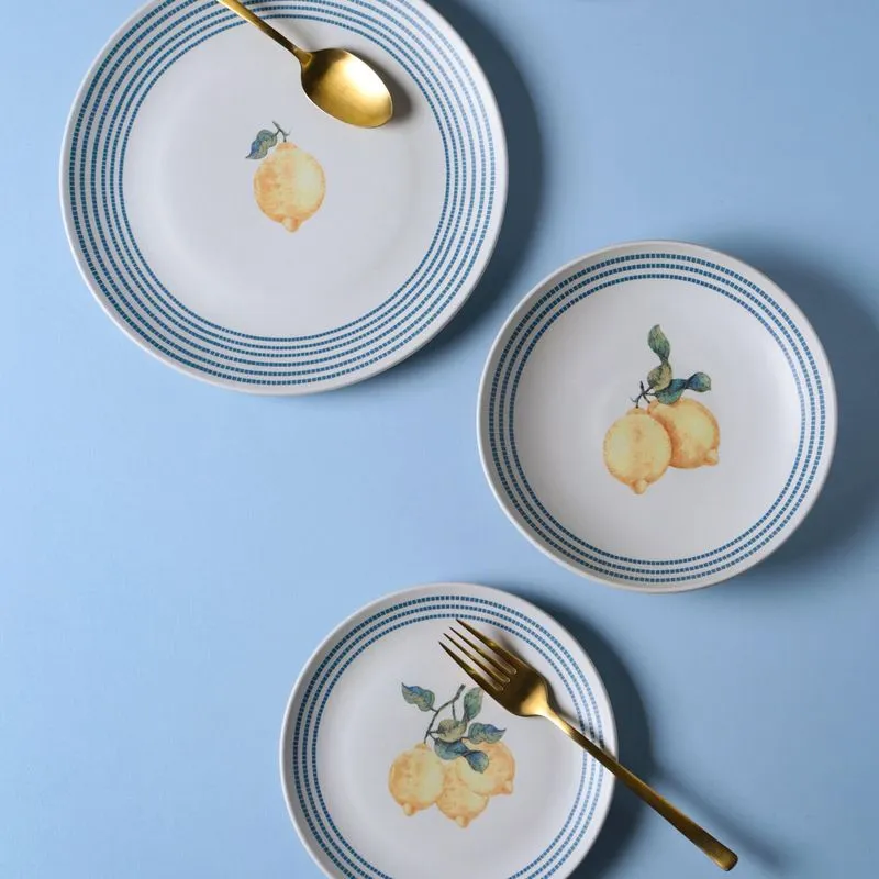 Conjunto com 6 Pratos de Sobremesa Coup Stoneware Amalfitana Ø19,4cm