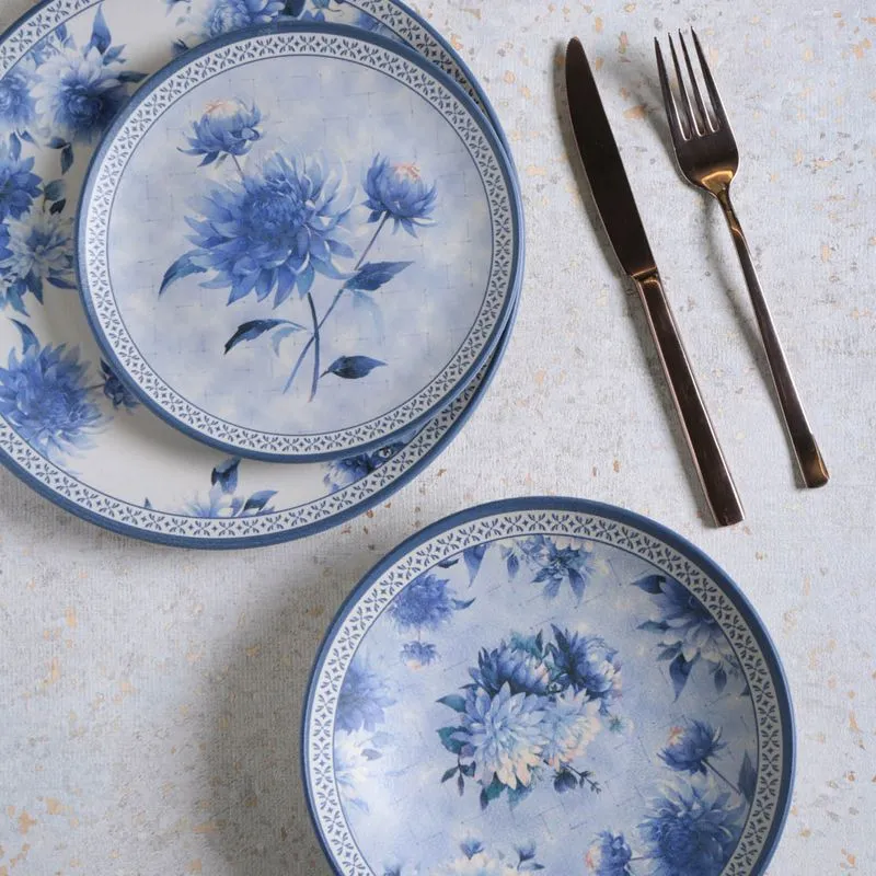 Conjunto com 6 Pratos de Sobremesa Coup Stoneware Blume Ø19,4cm