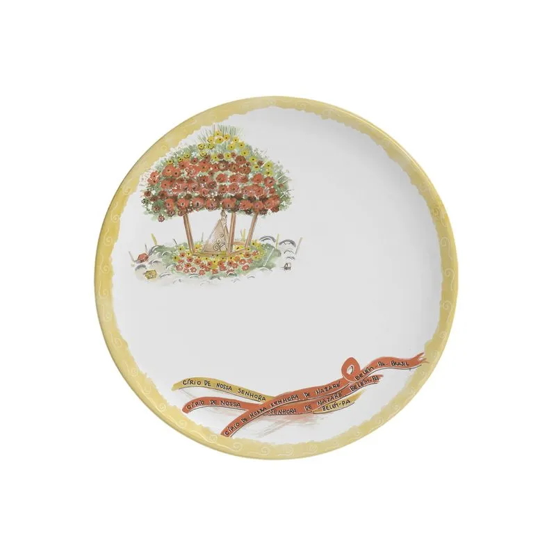 Conjunto com 6 Pratos de Sobremesa Coup Stoneware Círio de Memórias Ø19,4cm