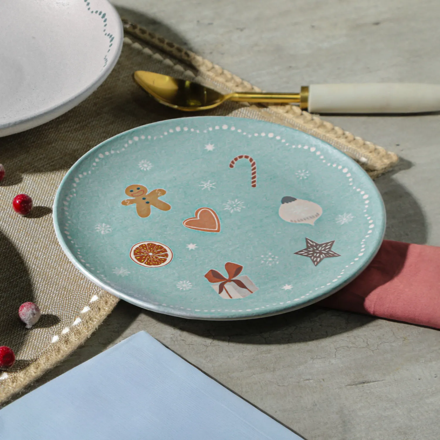 Conjunto com 6 Pratos de Sobremesa Coup Stoneware Doce Magia Ø19,4cm