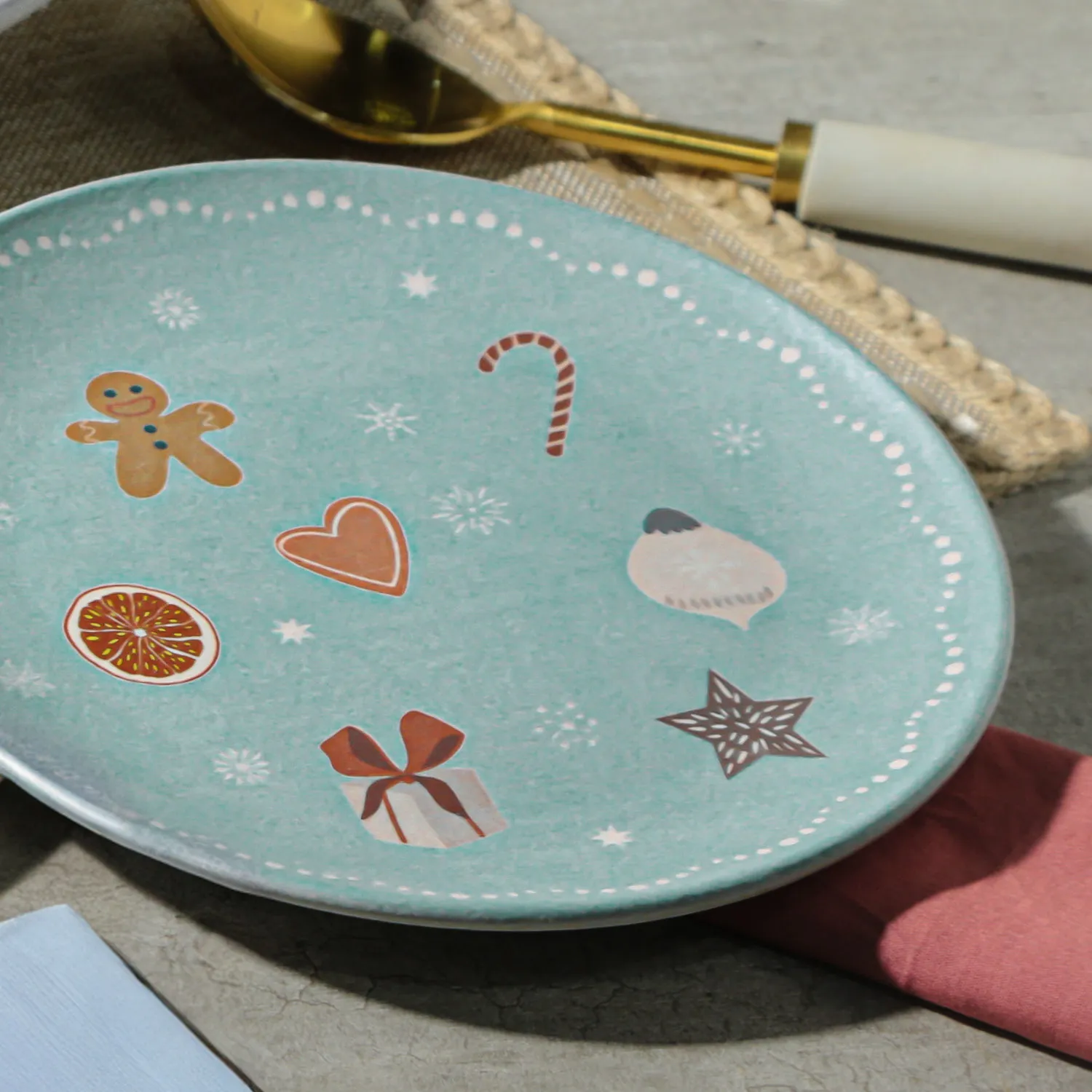 Conjunto com 6 Pratos de Sobremesa Coup Stoneware Doce Magia Ø19,4cm