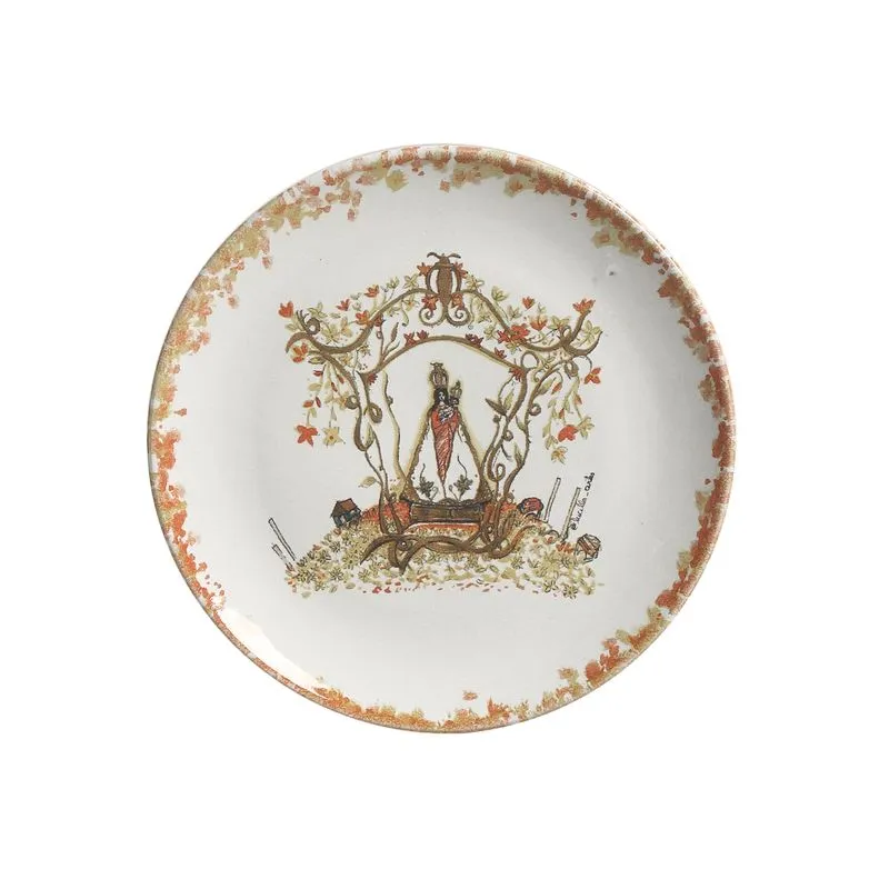 Conjunto com 6 Pratos de Sobremesa Coup Stoneware Procissão de Fé Ø19,4cm