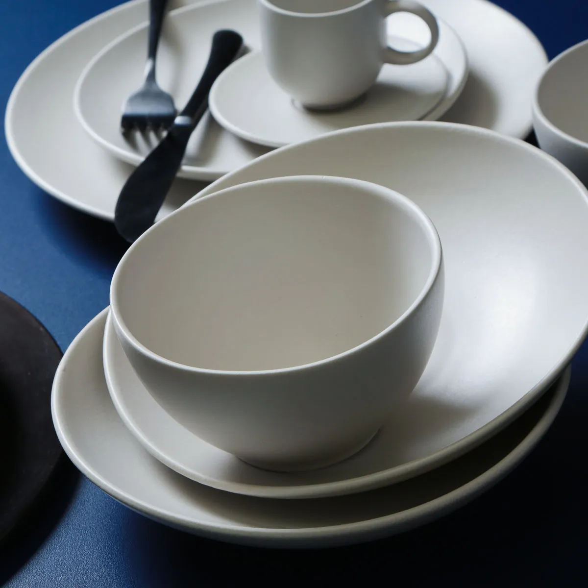 Conjunto com 6 Pratos de Sobremesa Coup Stoneware Vit Ø19,4cm