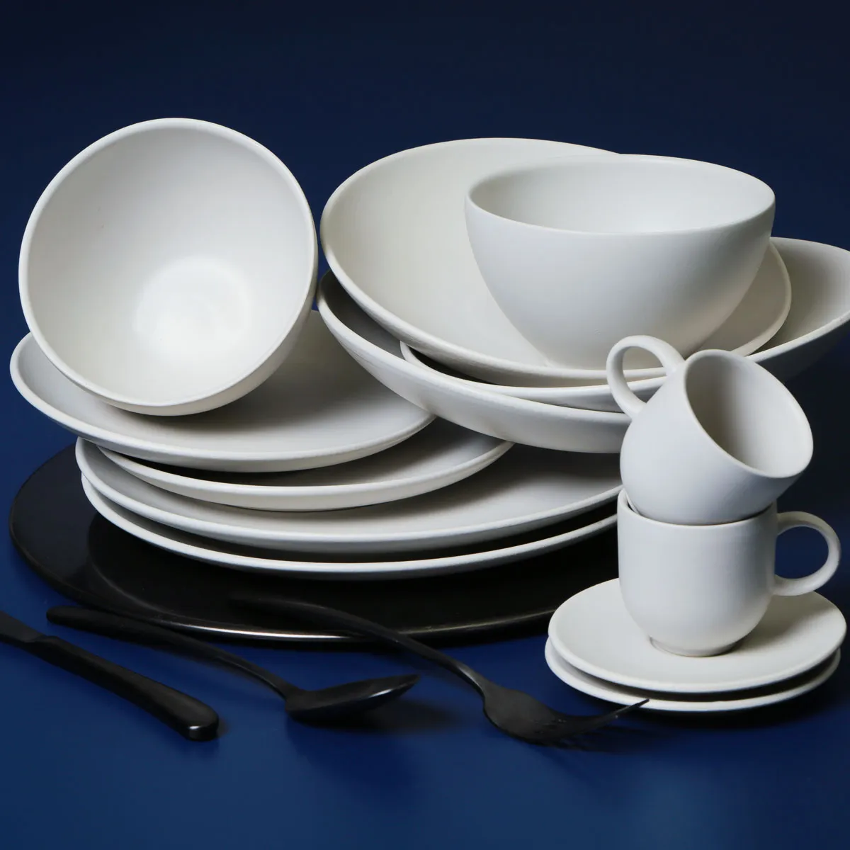 Conjunto com 6 Pratos de Sobremesa Coup Stoneware Vit Ø19,4cm
