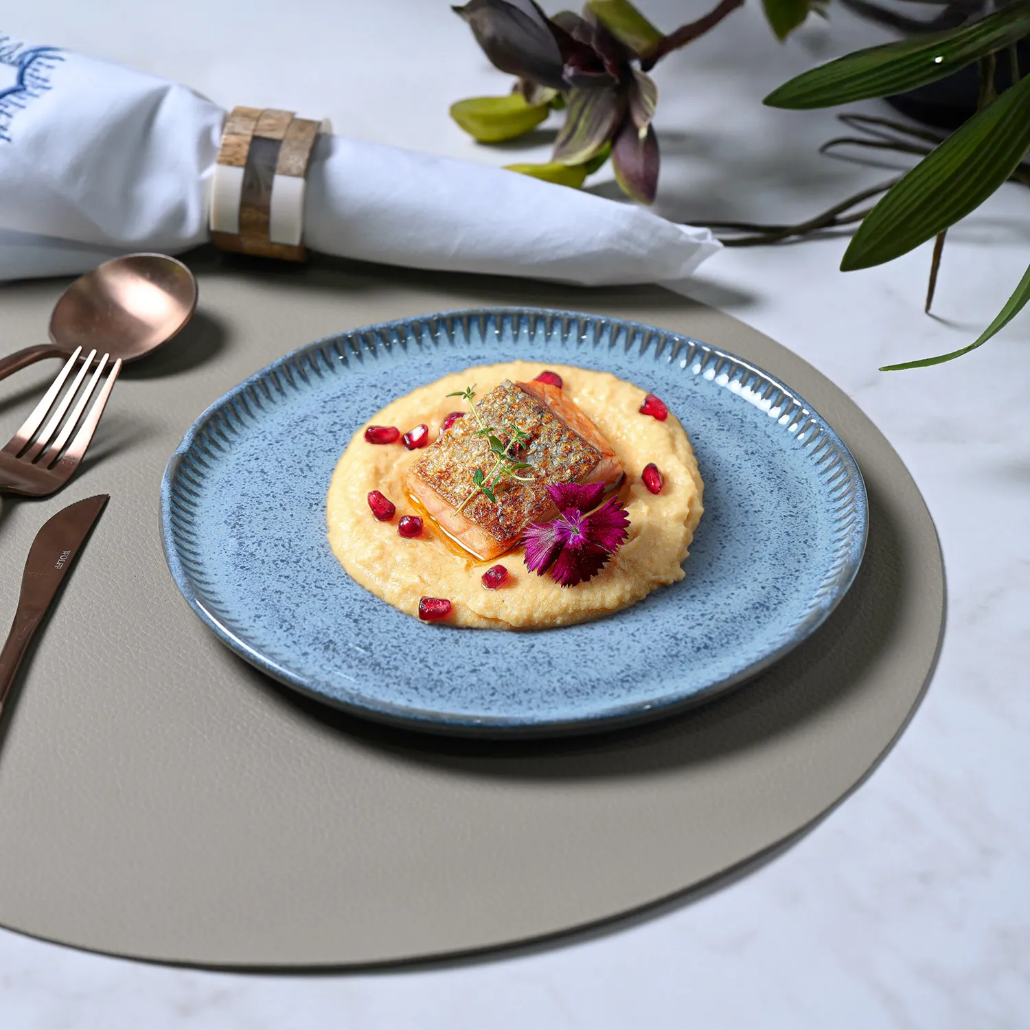 Conjunto com 6 Pratos de Sobremesa Linhas Breeze Ø21,5cm