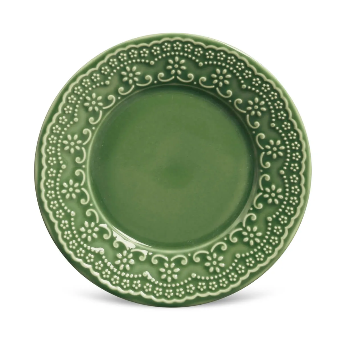Conjunto com 6 Pratos de Sobremesa Madeleine Verde Sálvia Ø20,5cm