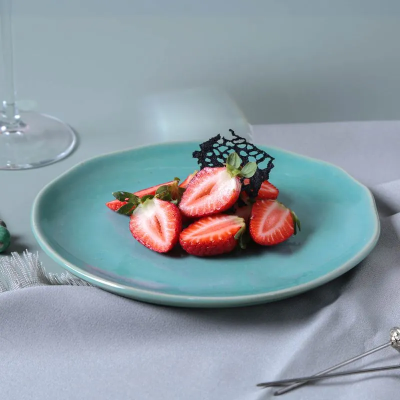 Conjunto com 6 Pratos de Sobremesa Orgânico Curaçao Ø19,5cm