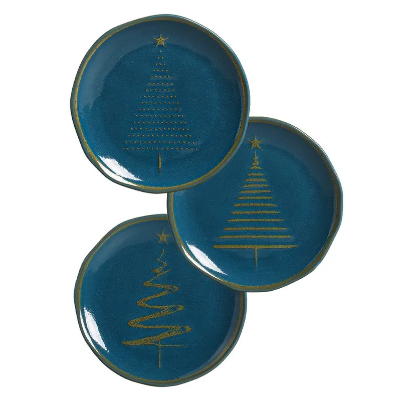 Conjunto com 6 Pratos de Sobremesa Orgânico Estrela Guia Ø19,5cm