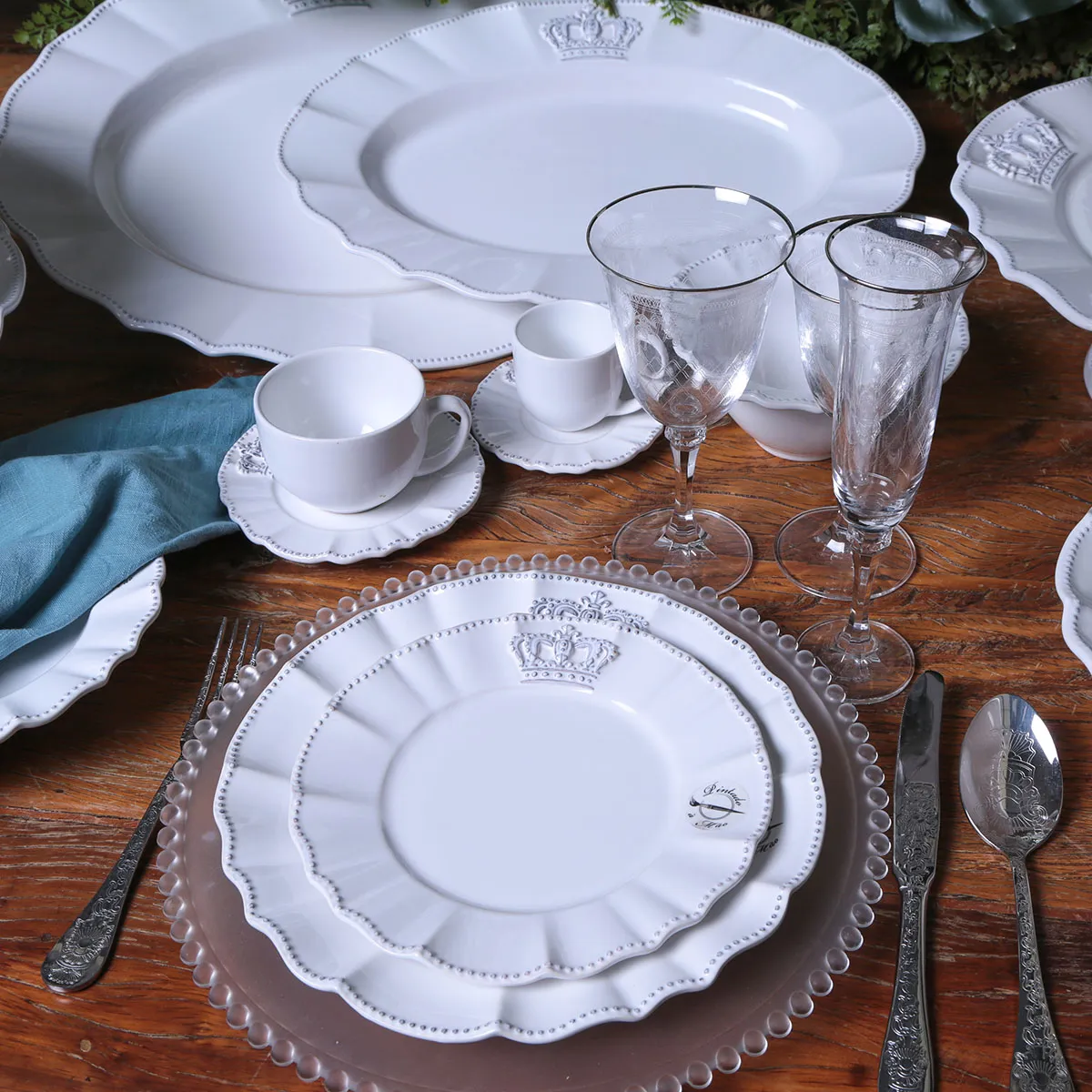 Conjunto com 6 Pratos de Sobremesa Windsor Ø21cm