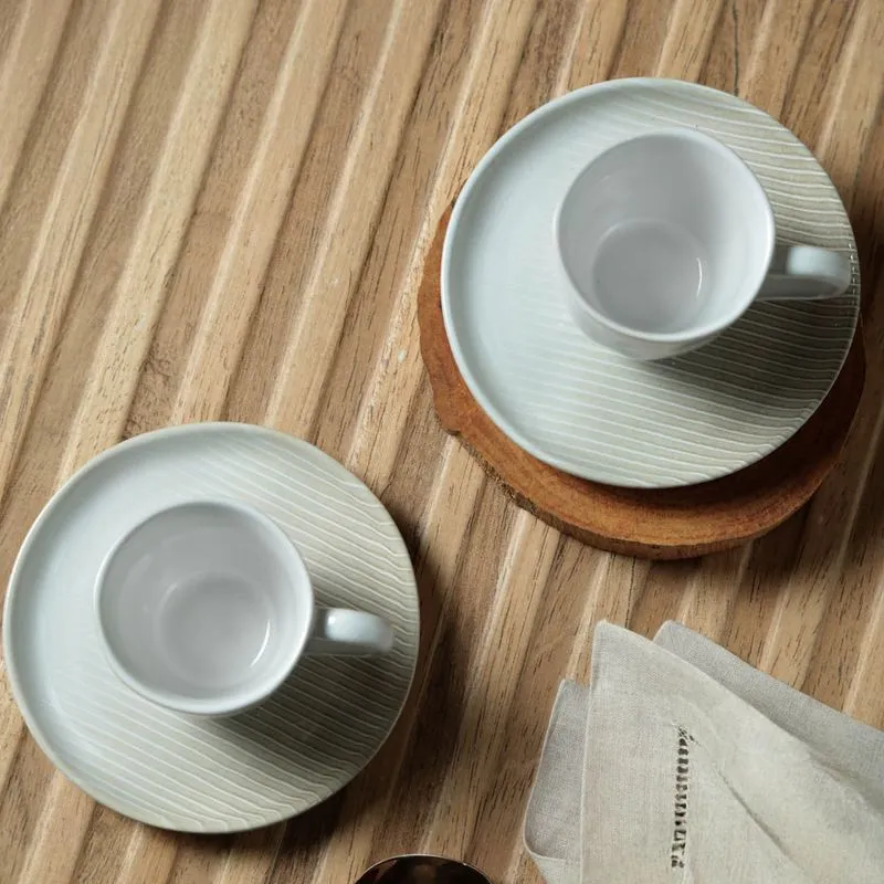 Conjunto com 6 Xícaras De Café com 6 Pires Bio Canelle