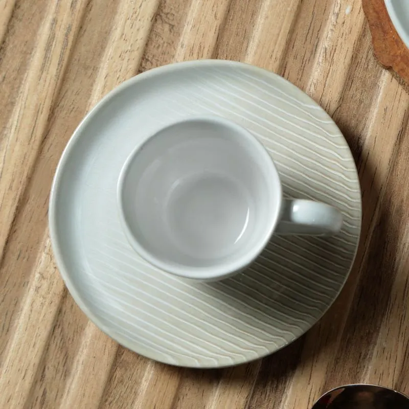 Conjunto com 6 Xícaras De Café com 6 Pires Bio Canelle