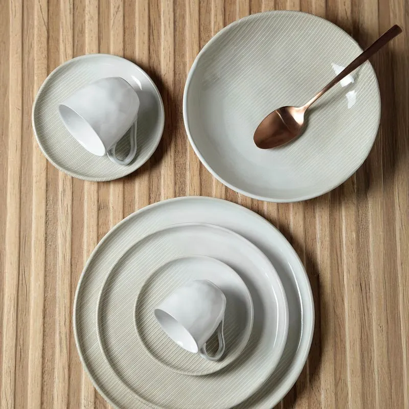 Conjunto com 6 Xícaras De Café com 6 Pires Bio Canelle