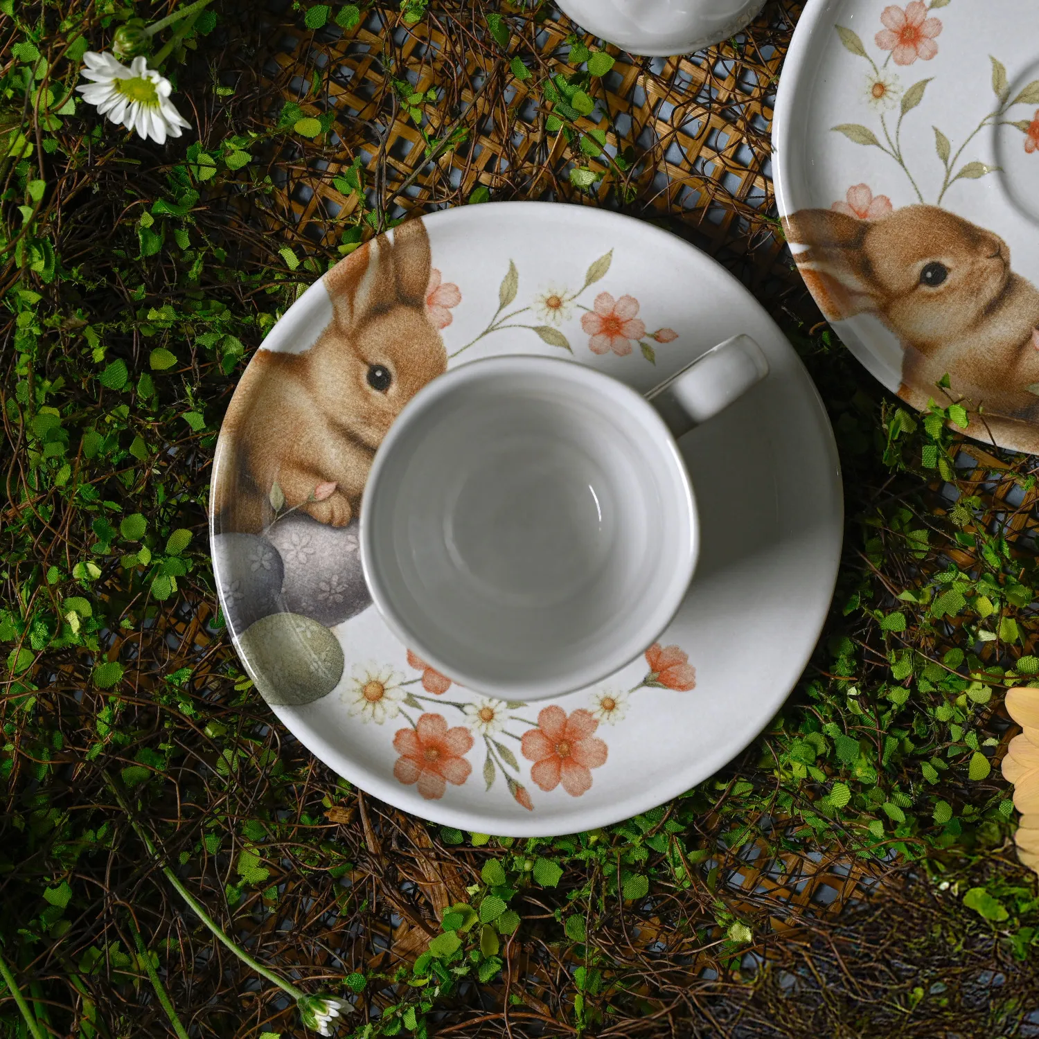 Conjunto com 6 Xícaras De Café com 6 Pires Bio Doce Ninho 120ml