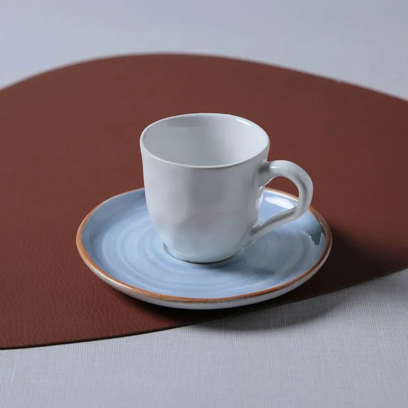 Conjunto com 6 Xícaras De Café com 6 Pires Bio Era 120ml
