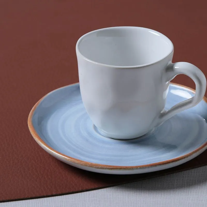 Conjunto com 6 Xícaras De Café com 6 Pires Bio Era 120ml