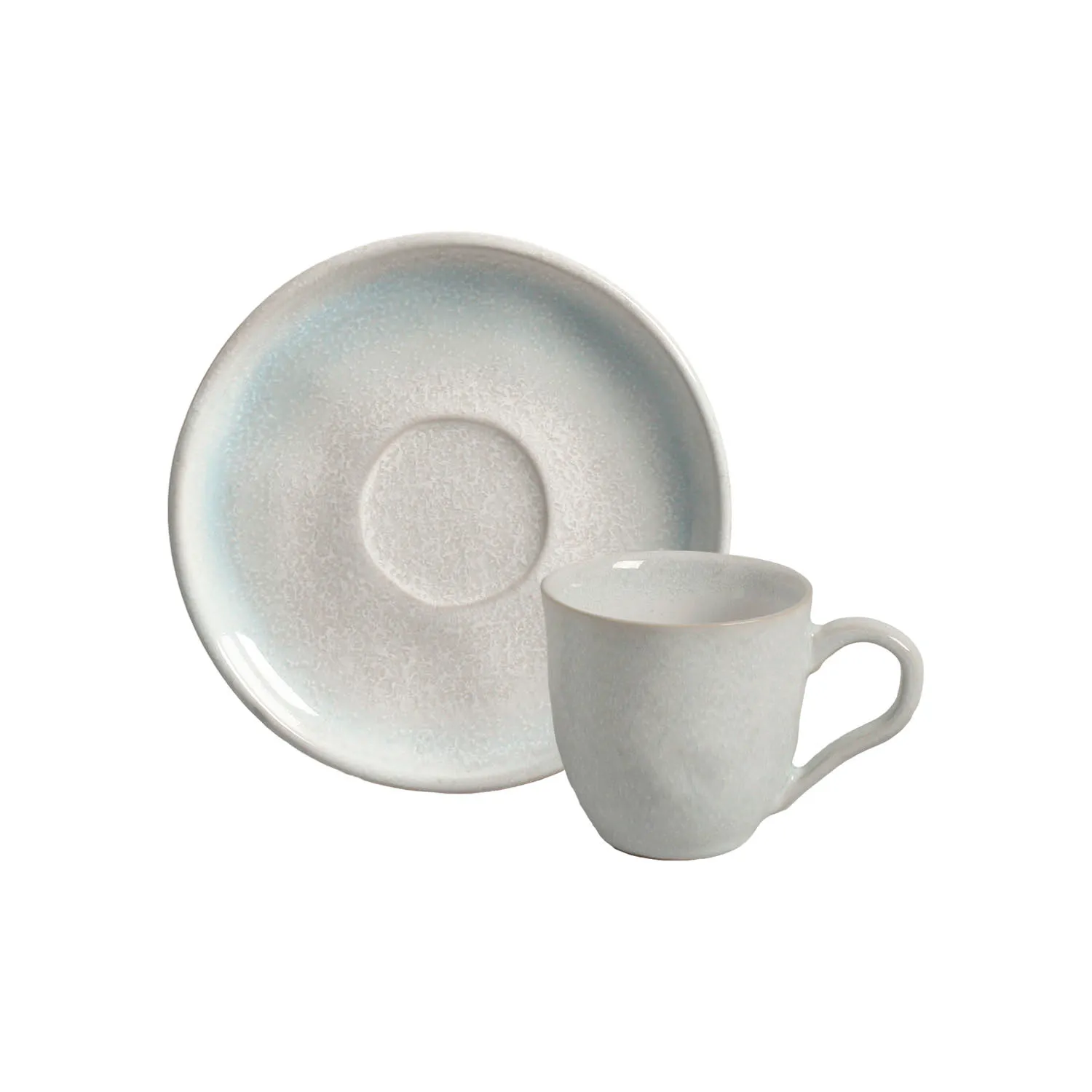 Conjunto com 6 Xícaras De Café com 6 Pires Bio Mar 120ml