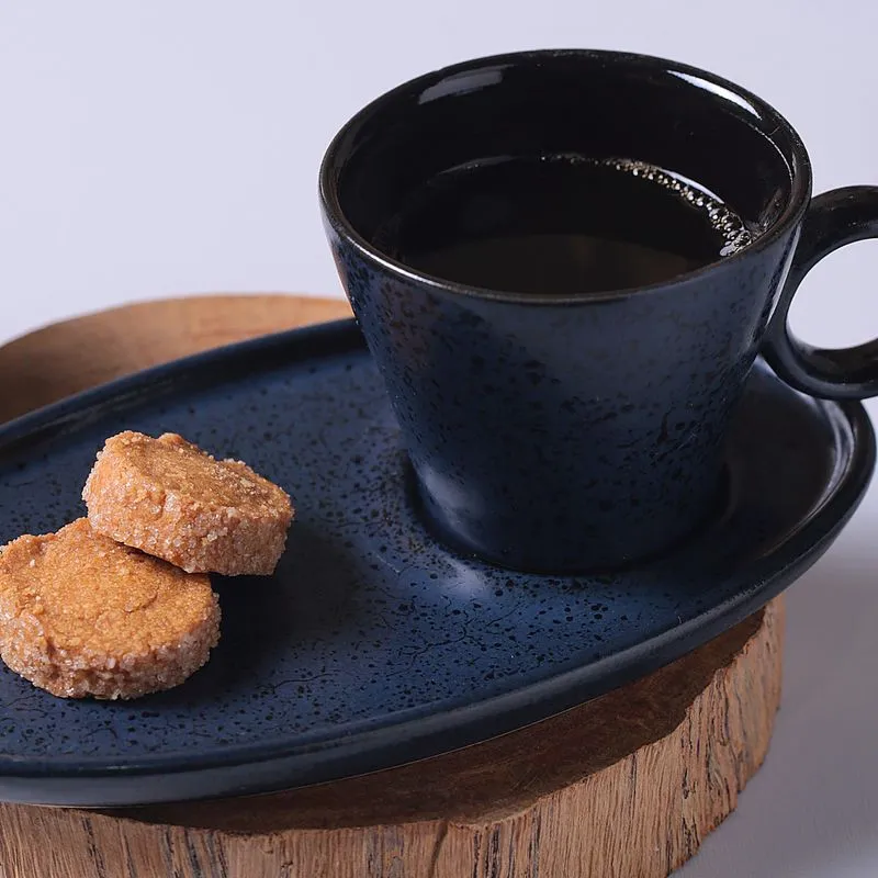 Conjunto com 6 Xícaras de Café Neo com Pires Oval Night Blue 110ml