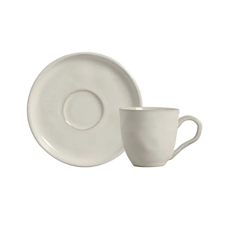 Conjunto com 6 Xícaras de Café com Pires Bio Glam 120ml