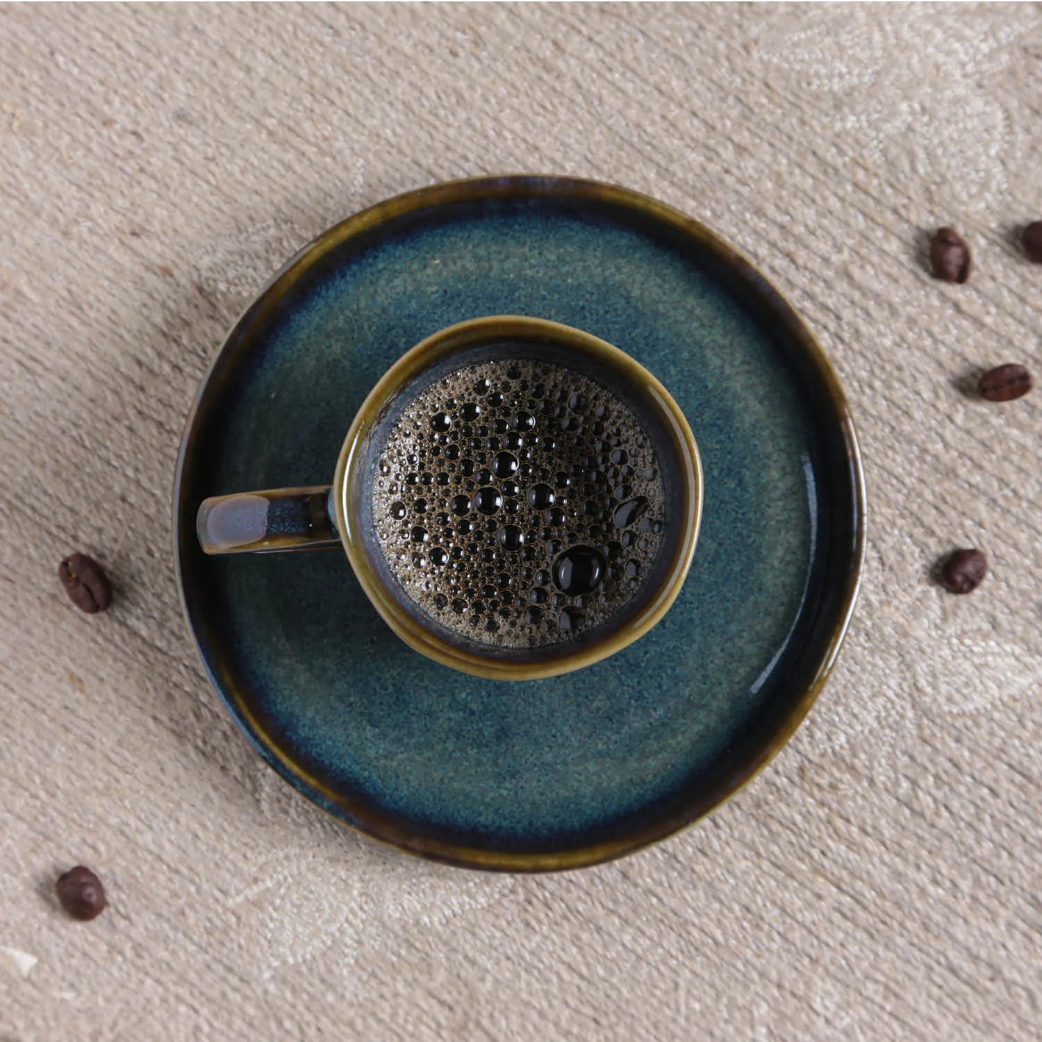 Conjunto com 6 Xícaras de Café com Pires Bio Oceano 120ml