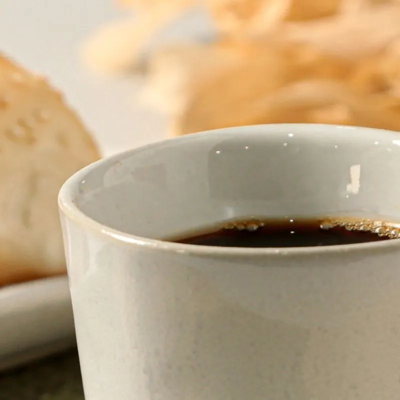 Conjunto com 6 Xícaras de Café com Pires Orgânico Glam 120ml