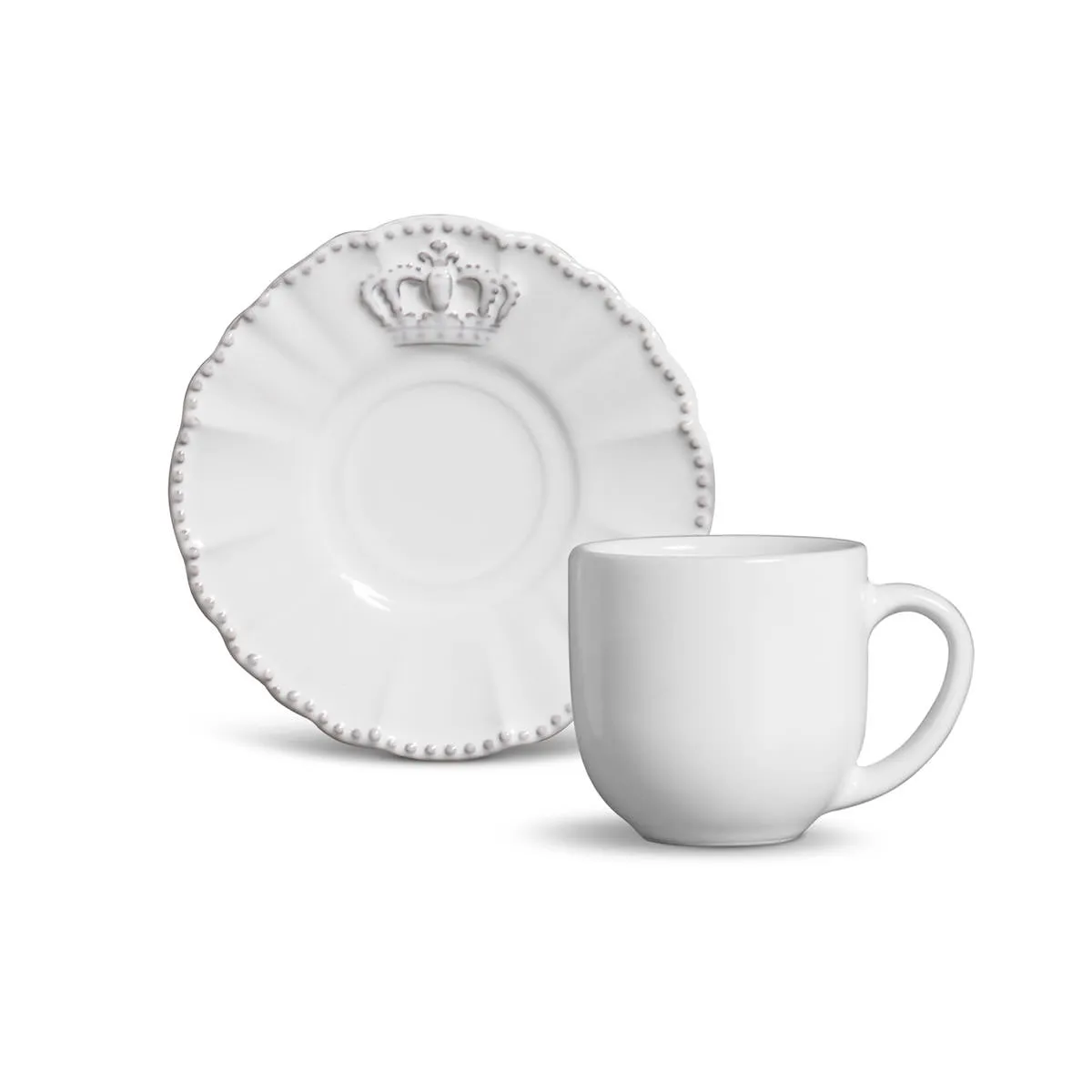 Conjunto com 6 Xícaras de Café com Pires Windsor 112ml