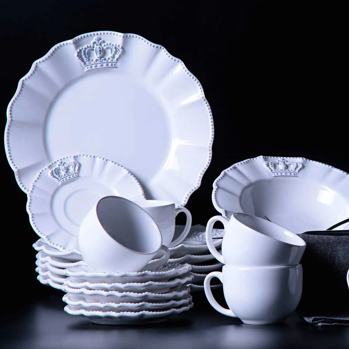 Conjunto com 6 Xícaras de Café com Pires Windsor 112ml