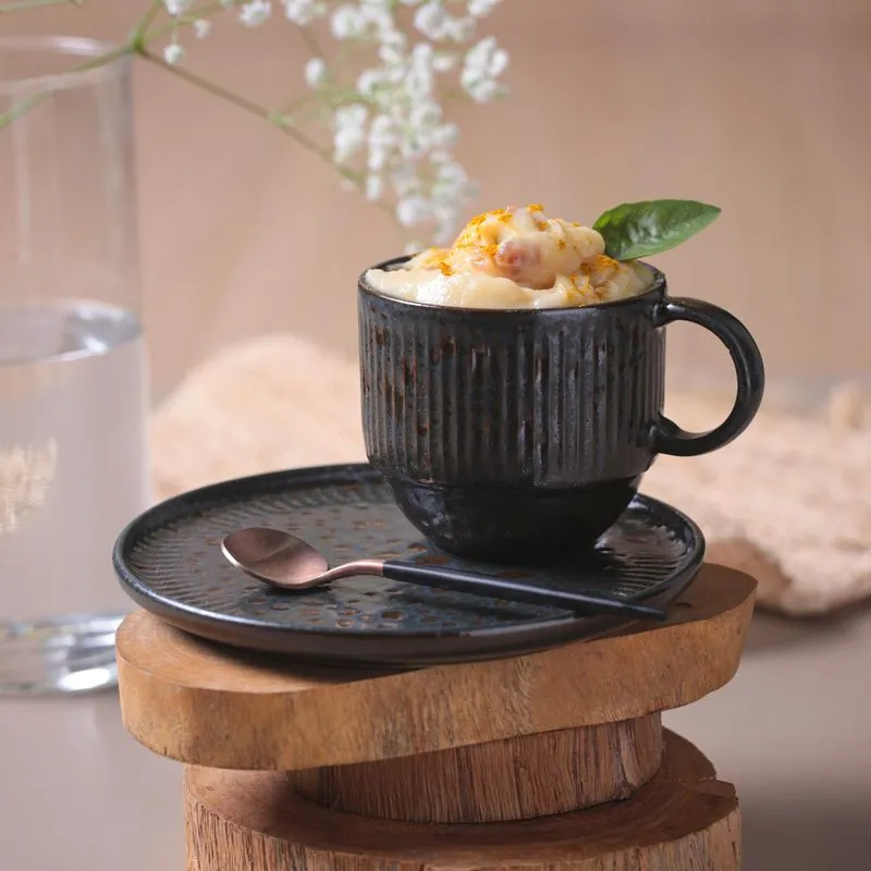 Conjunto com 6 Xícaras de Chá Empilhável com 6 Pires Linhas Stellar 230ml