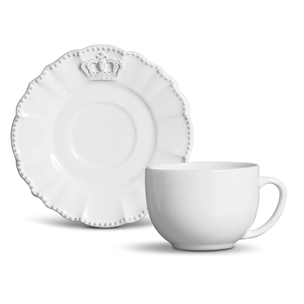 Conjunto com 6 Xícaras de Chá com 6 Pires Windsor 260ml